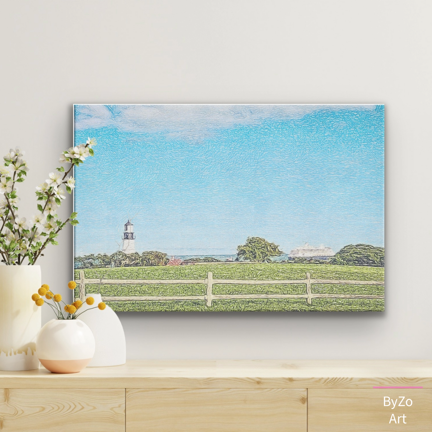 Wrapped Canvas, "Greetings From Maine" Original Art Photography teelaunch
