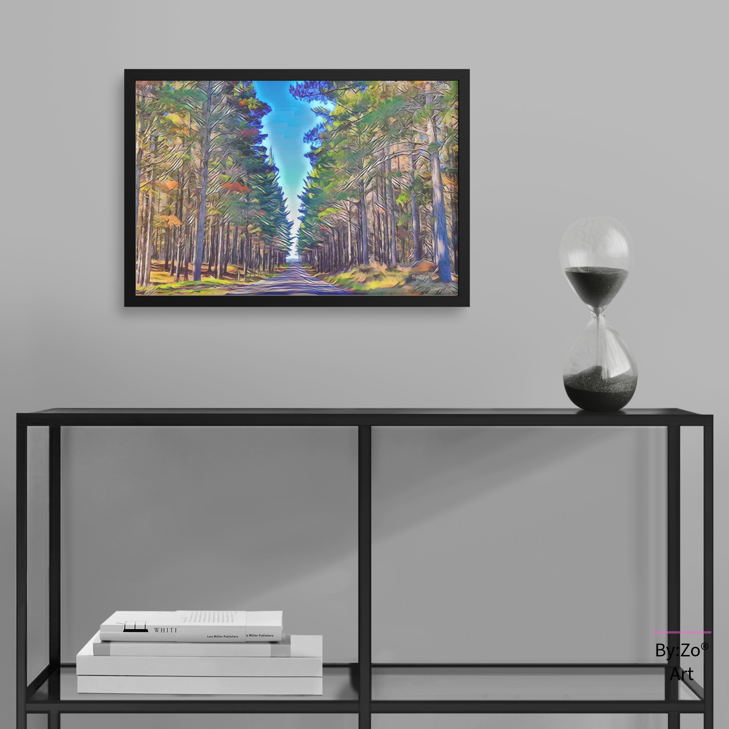 Framed, "To This Path I Go" New Zealand Landscape teelaunch