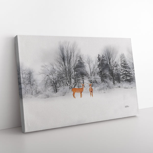 Deers on Snow - By:Zo