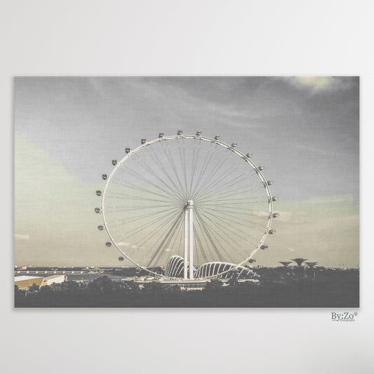 Singapore Flyer on Wrapped Canvas Print Original Photography - By:Zo