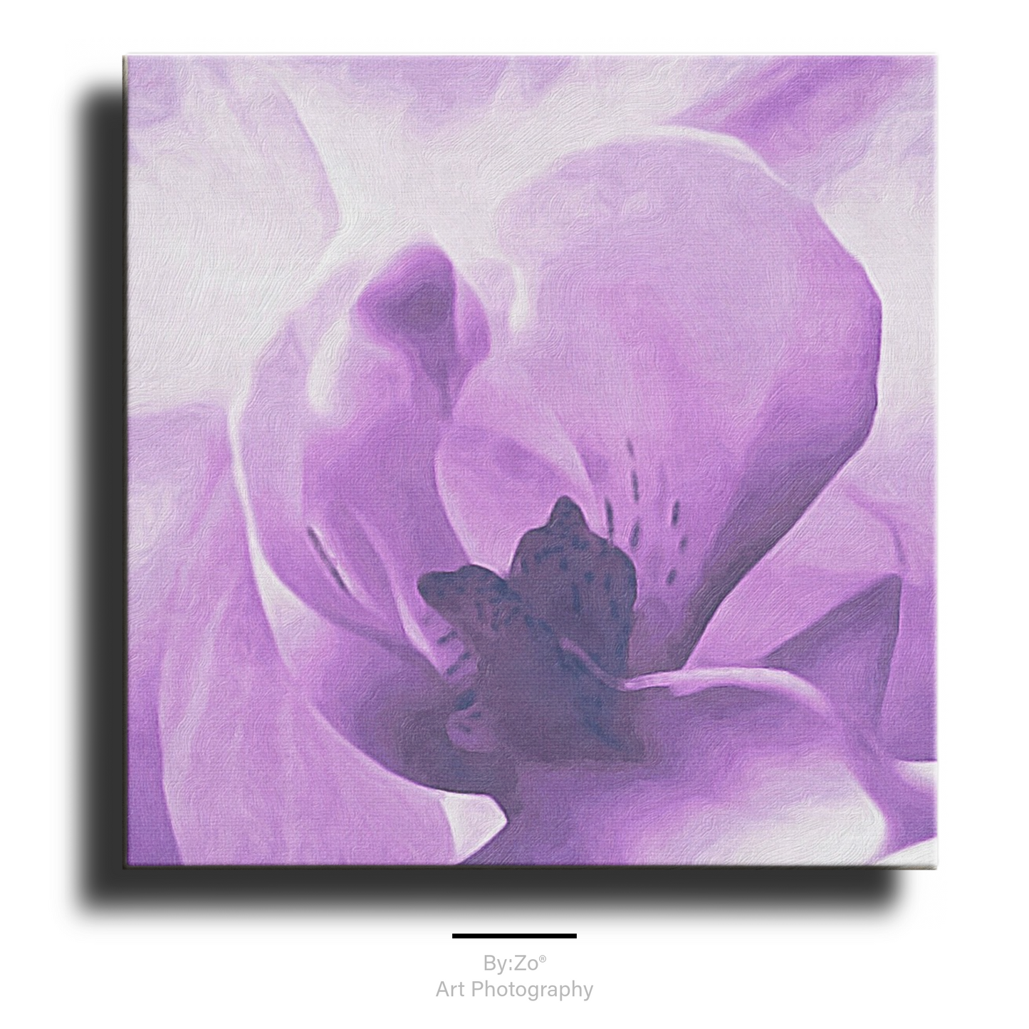 Orchid Original Fine Art Photography on wrapped canvas by Maria Desnoyers ar ByZo Art.
