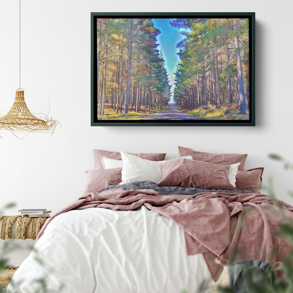 Picasso-Inspired New Zealand Landscape on Floating Framed Canvas Fine-Art Photography - By:Zo