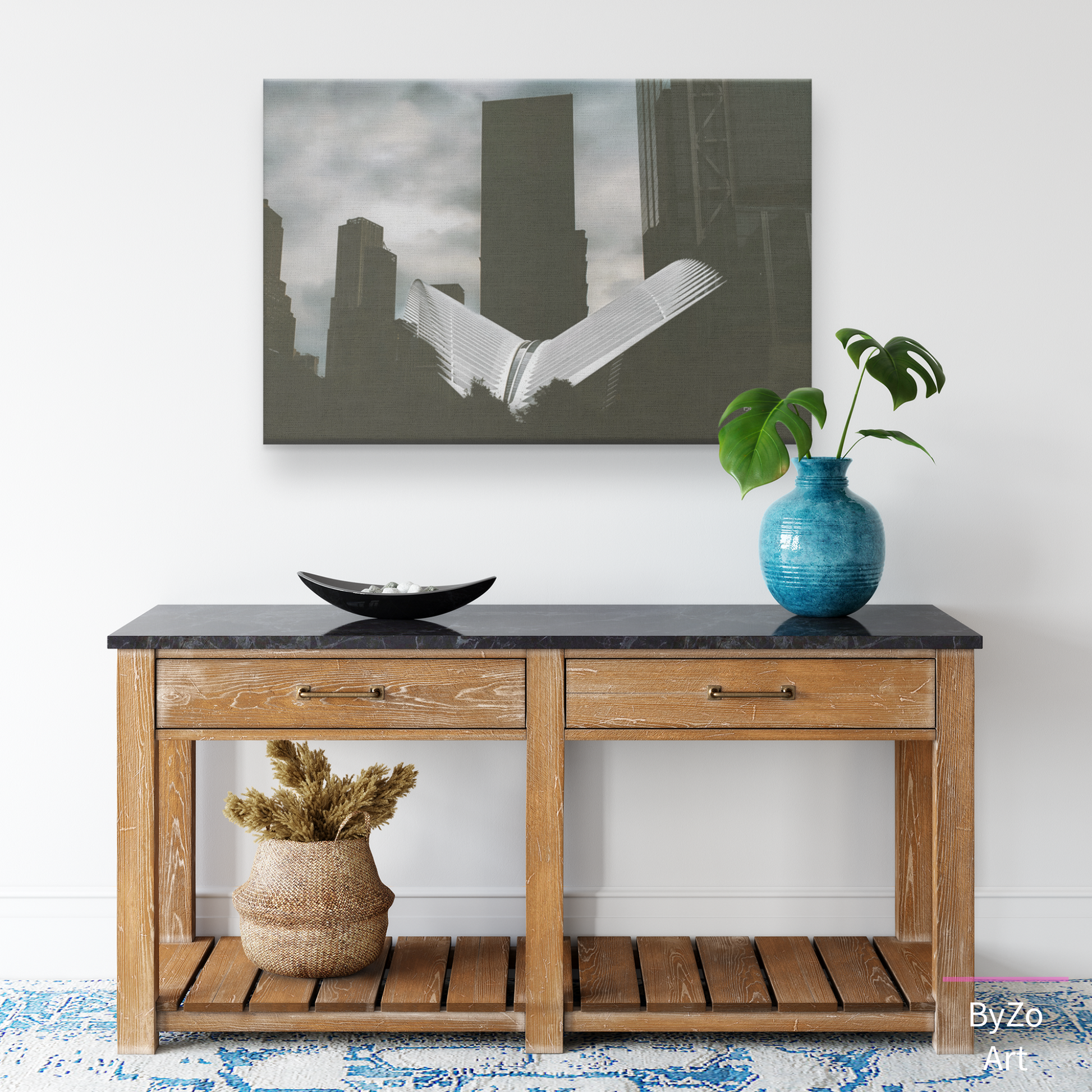 Oculus Wrapped Canvas Print | New York Landmark teelaunch By:Zo