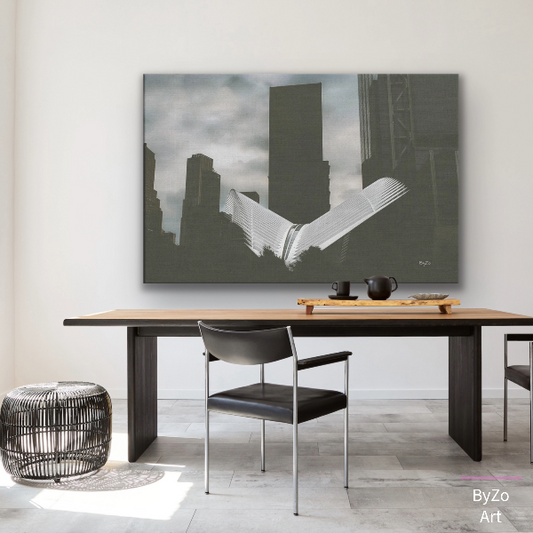 The Oculus New York City fine art photography styled in a modern interior