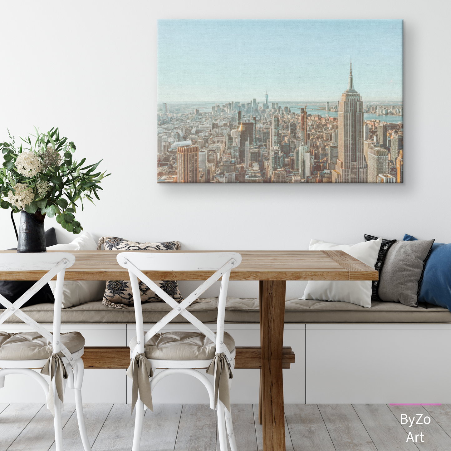 Wrapped Canvas, "August Farewell: A Painted Sky's Promise" teelaunch