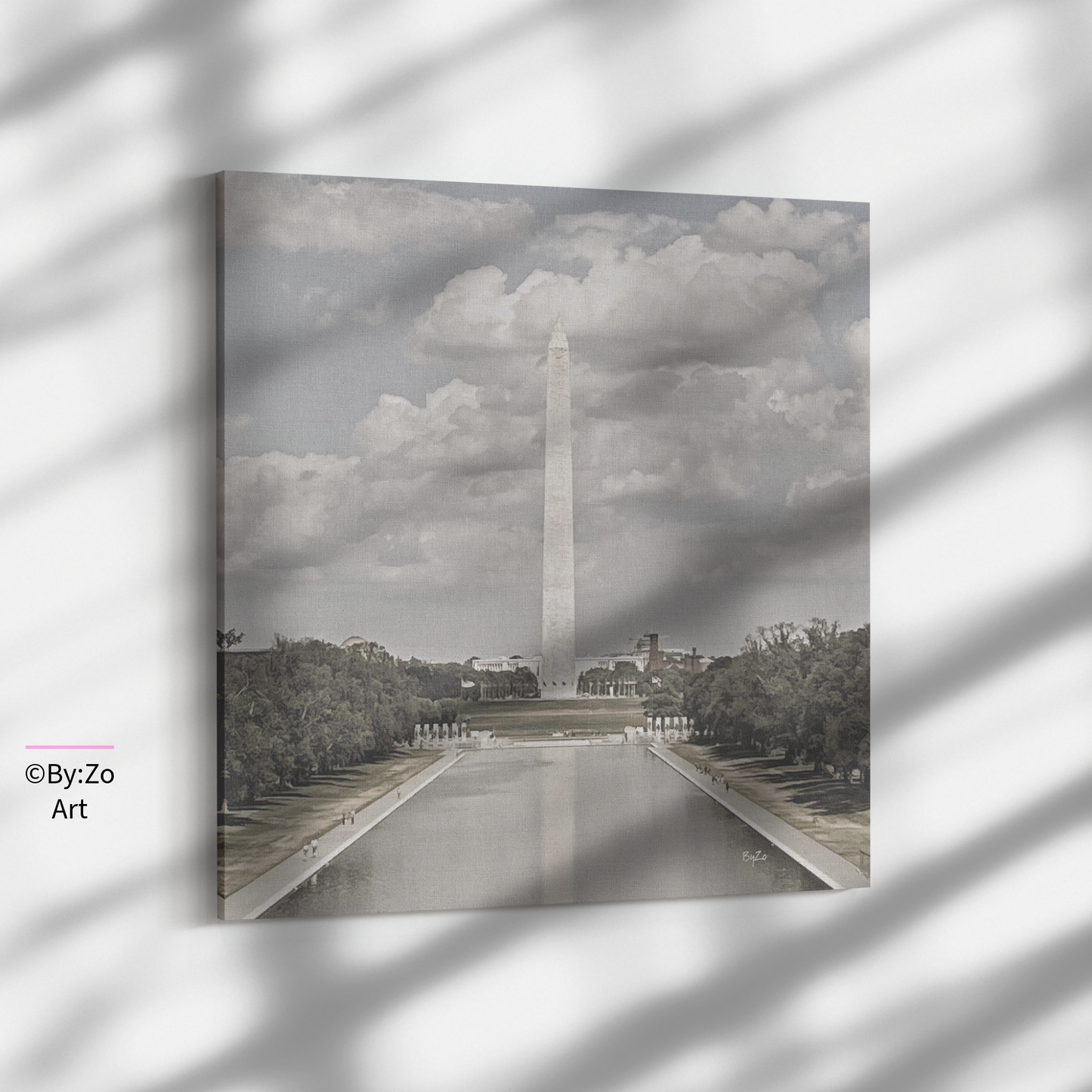 Washington Monument DC, Square Canvas ByZo Art Photography teelaunch