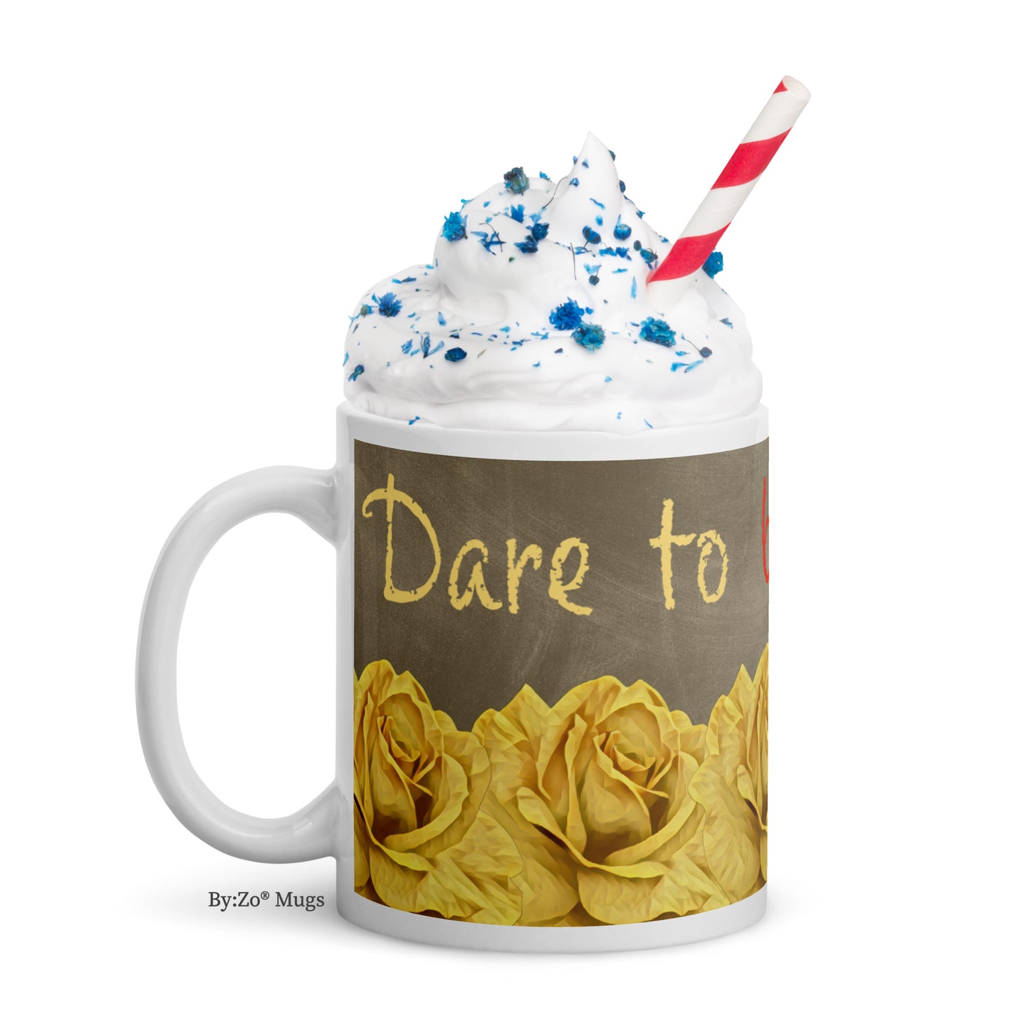 Dare To Be Different White Glossy Mug - By:Zo