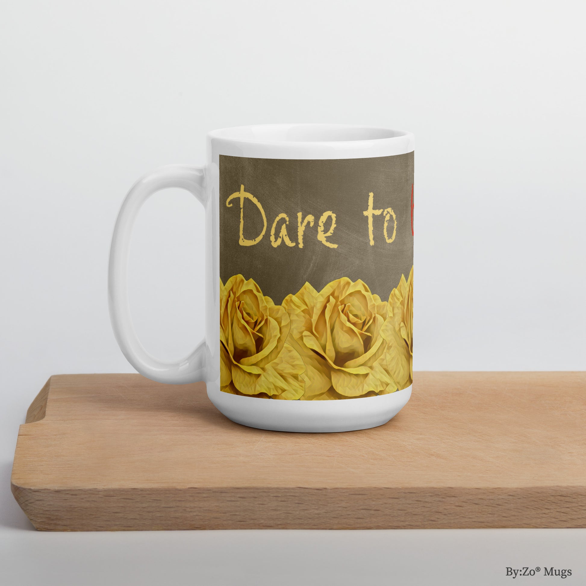 Dare To Be Different White Glossy Mug - By:Zo