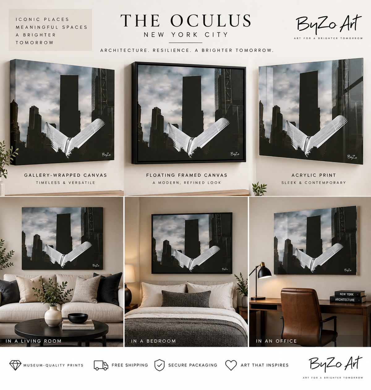 The Oculus NYC | Architectural Fine Art Photography Pictorem.com for ByZo Art