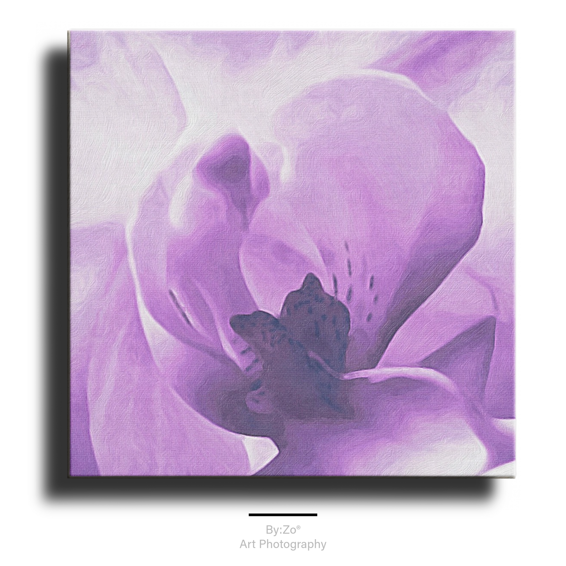 Orchid Original Fine Art  Photography on wrapped canvas by Maria Desnoyers ar ByZo Art.