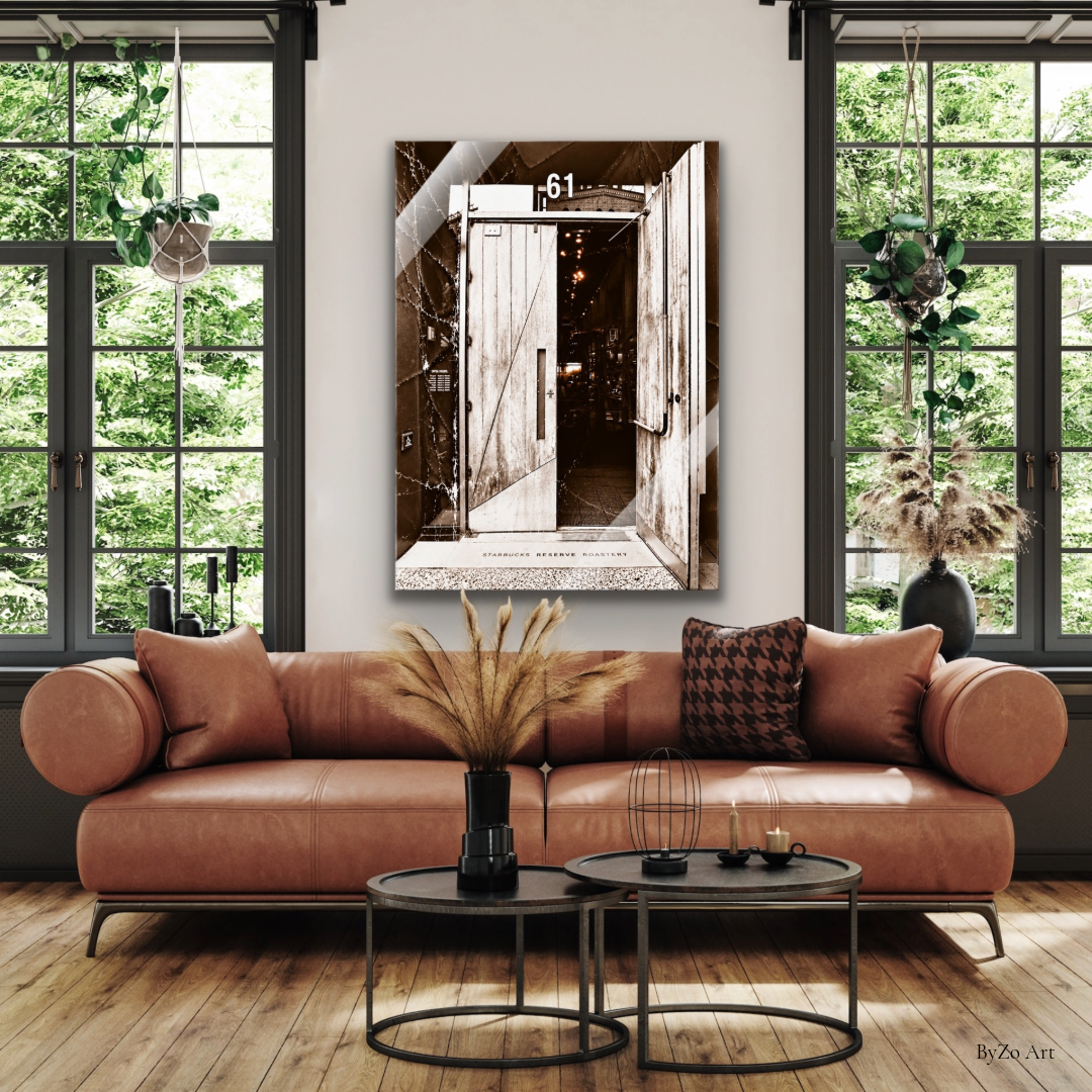 The Roastery Door | Vintage NYC Fine Art Photography Pictorem.com for ByZo Art