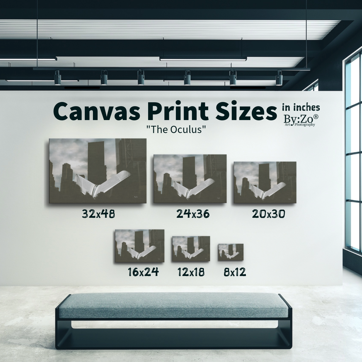 Oculus Wrapped Canvas Print | New York Landmark teelaunch By:Zo