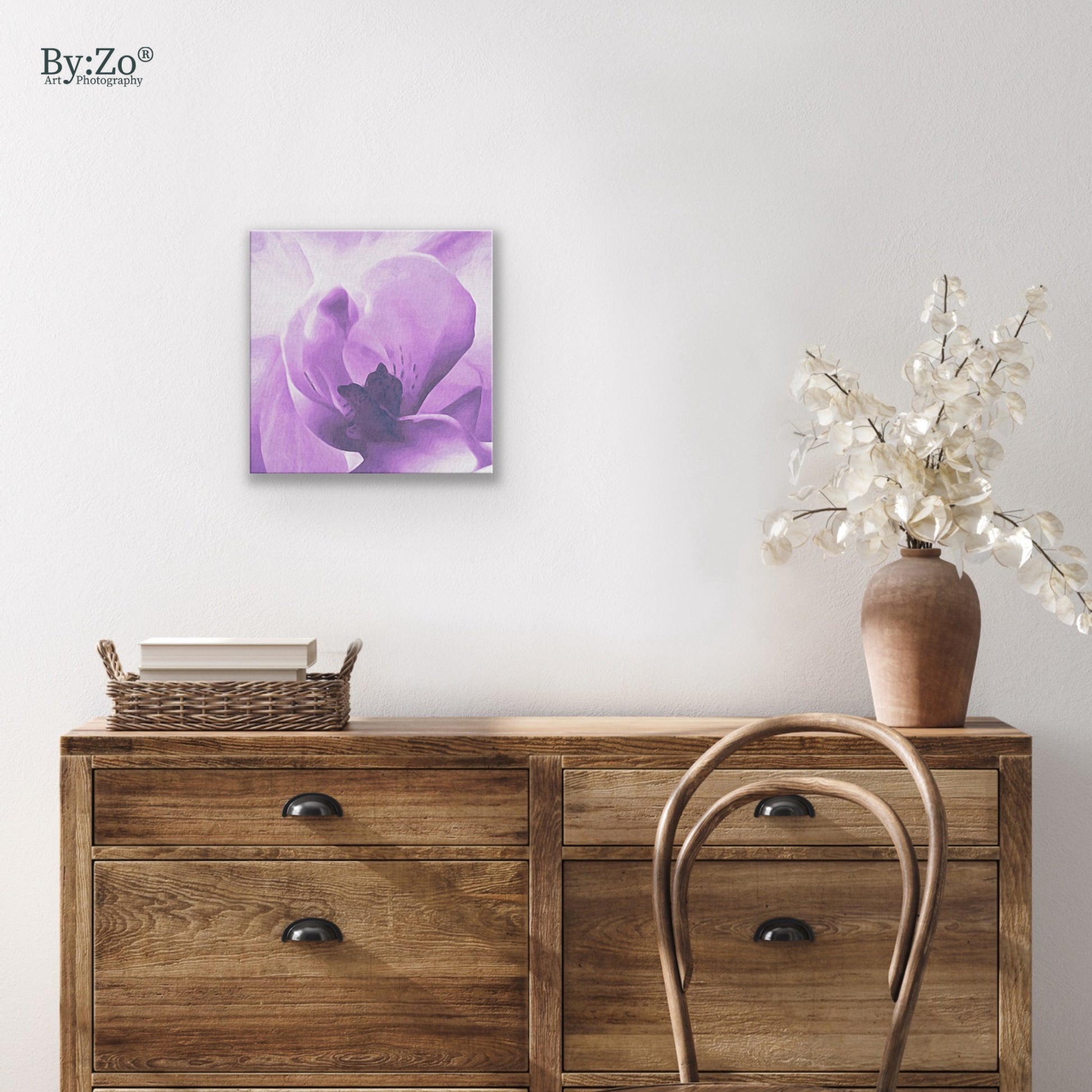 Orchid On Wrapped Canvas Original Art Photography - By:Zo