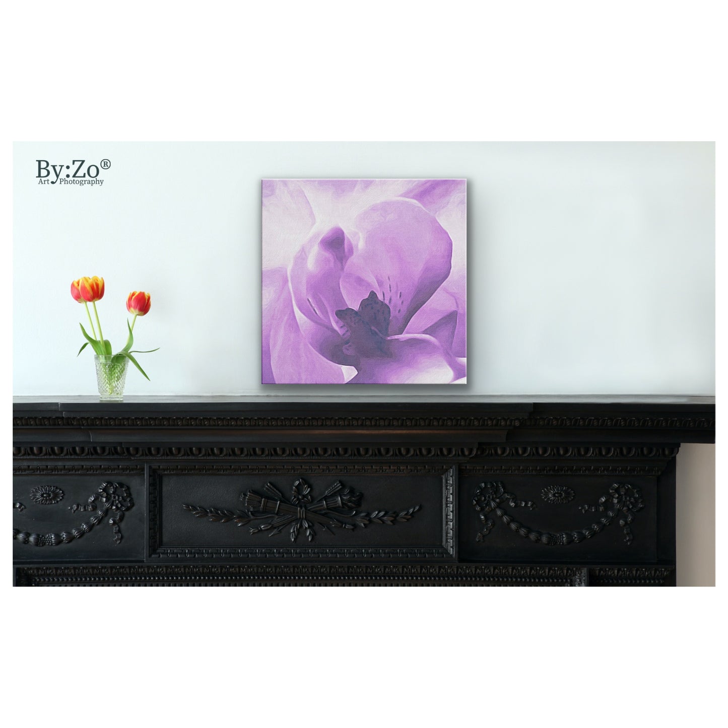 Orchid On Wrapped Canvas Original Art Photography - By:Zo