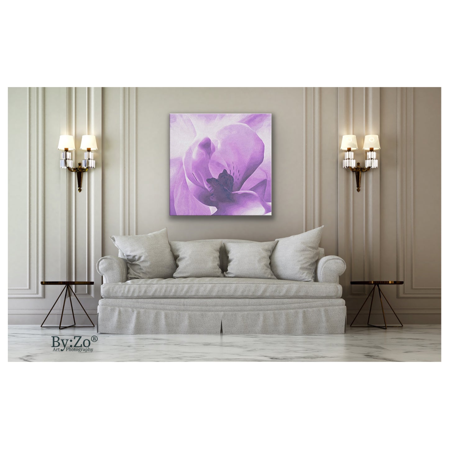 Orchid On Wrapped Canvas Original Art Photography - By:Zo