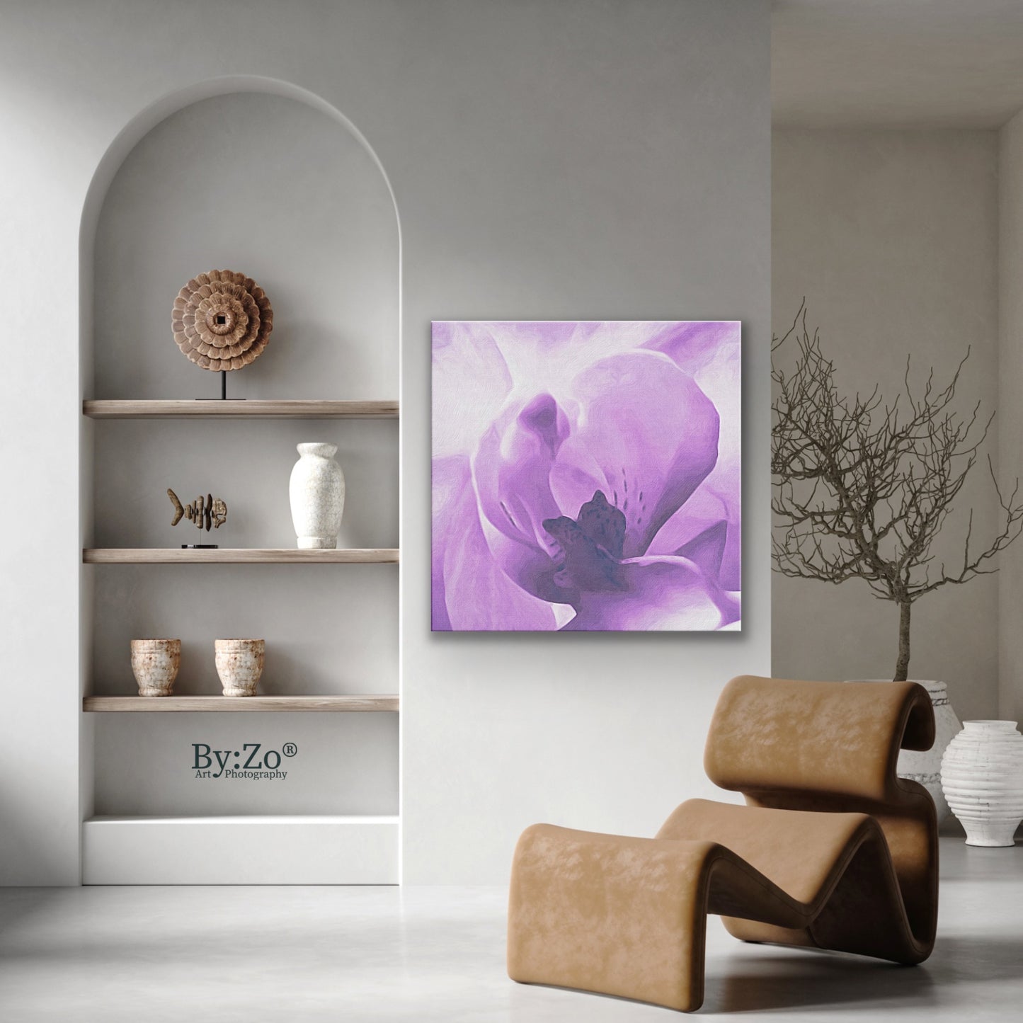 Orchid On Wrapped Canvas Original Art Photography - By:Zo