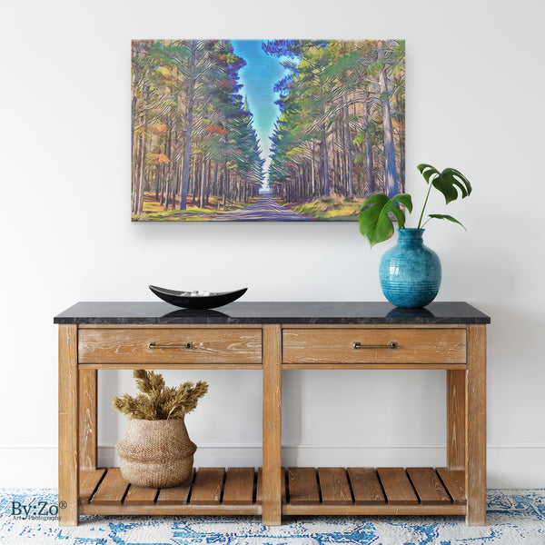 "To This Path I Go" Picasso-Inspired New Zealand Landscape on Canvas Print - By:Zo