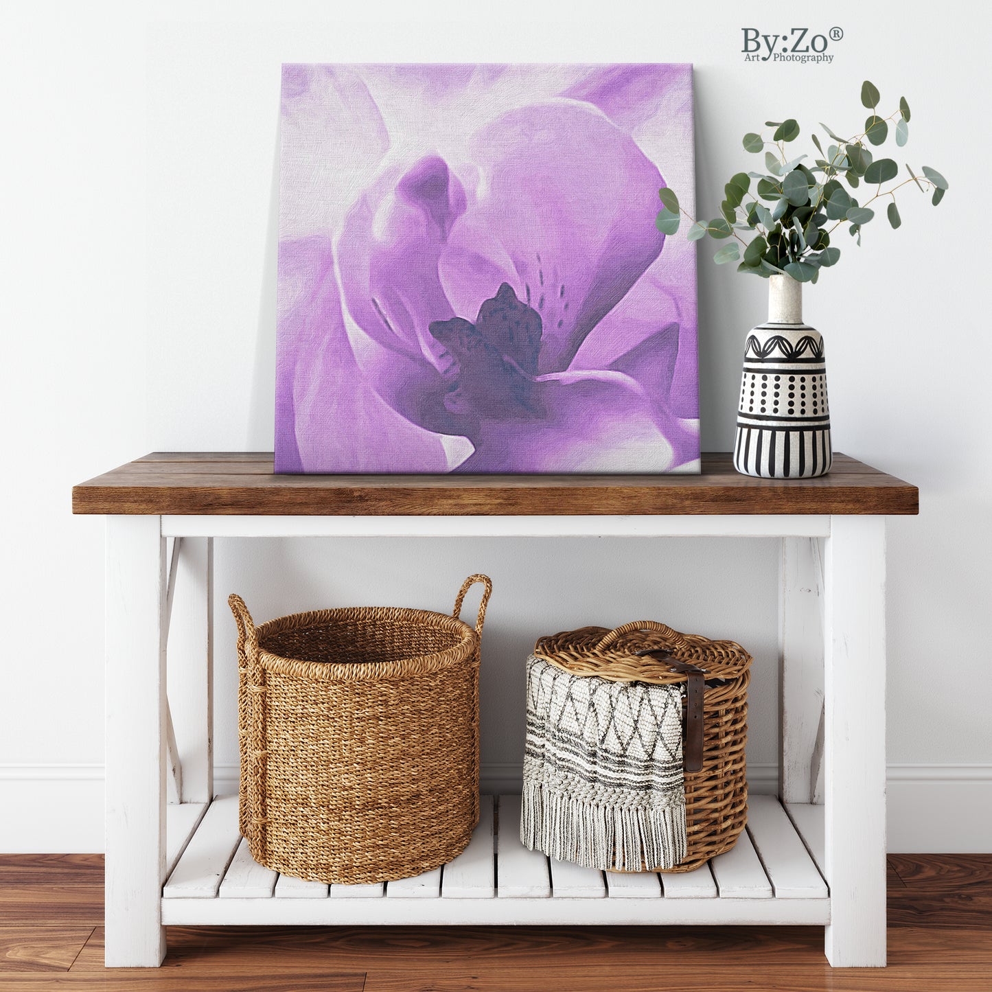 Orchid On Wrapped Canvas Original Art Photography - By:Zo