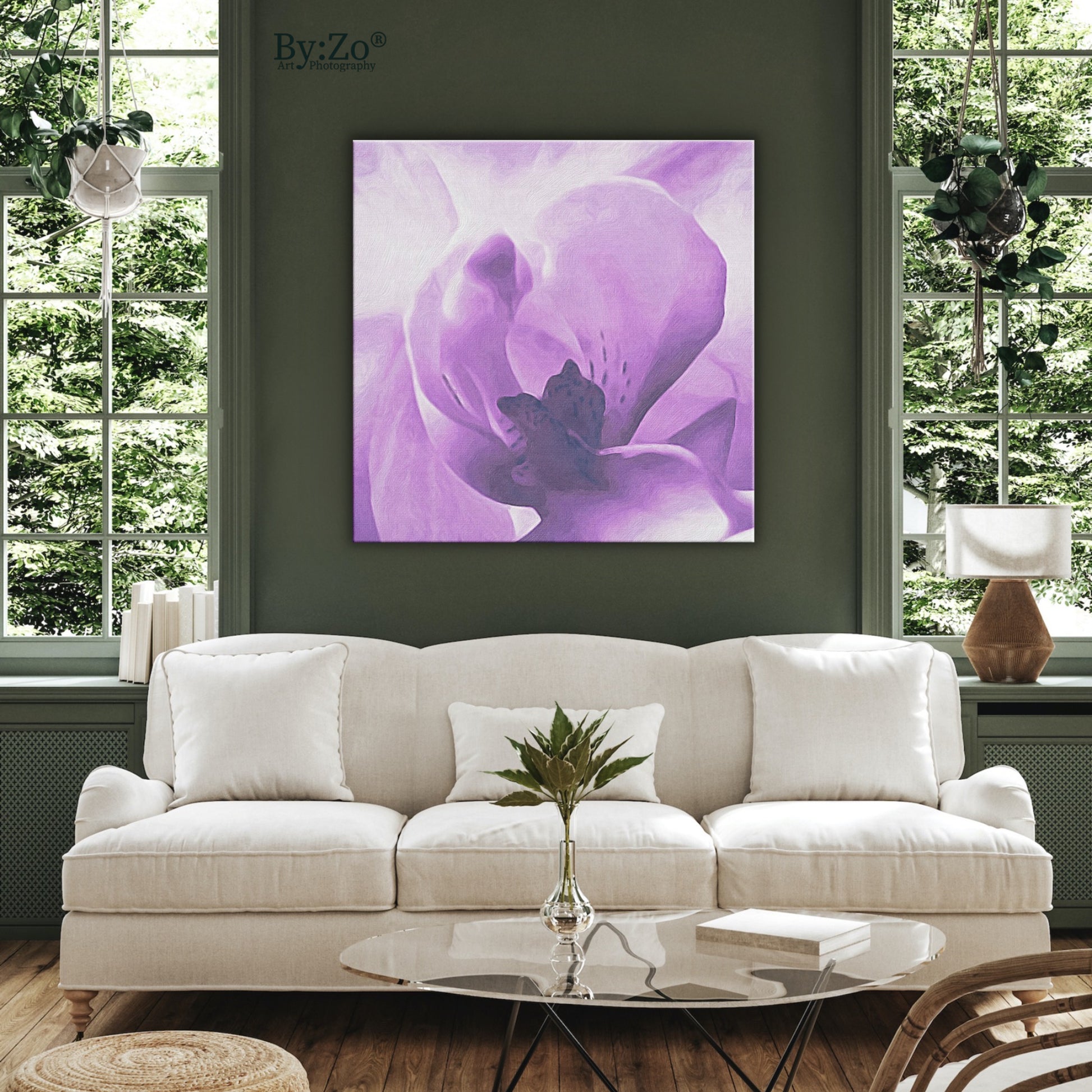 Orchid On Wrapped Canvas Original Art Photography - By:Zo