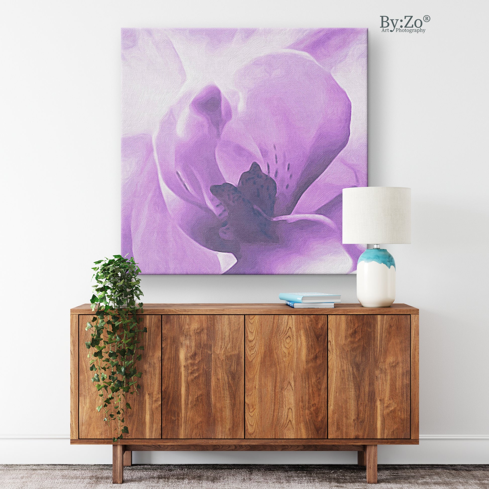 Orchid On Wrapped Canvas Original Art Photography - By:Zo