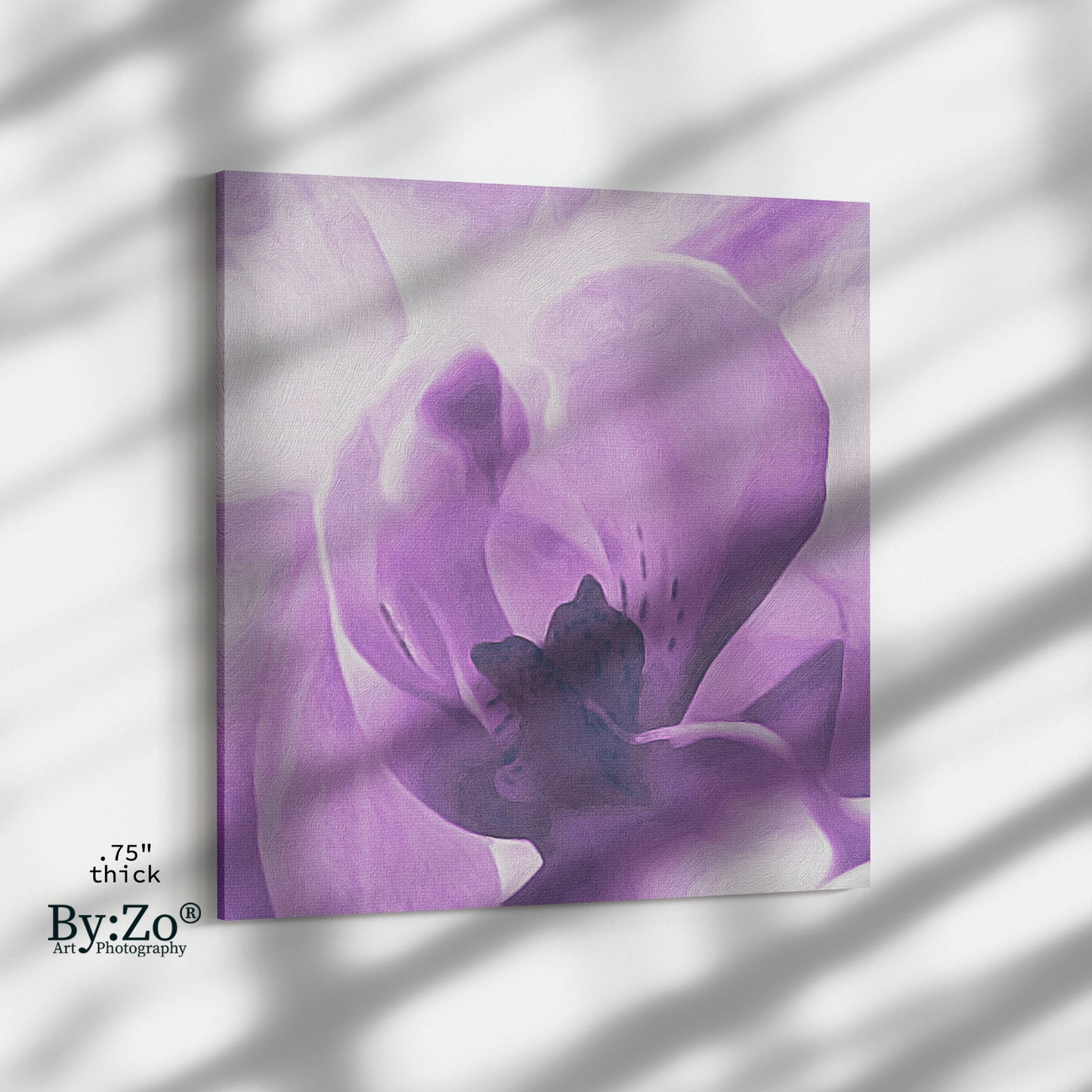 Orchid On Wrapped Canvas Original Art Photography - By:Zo