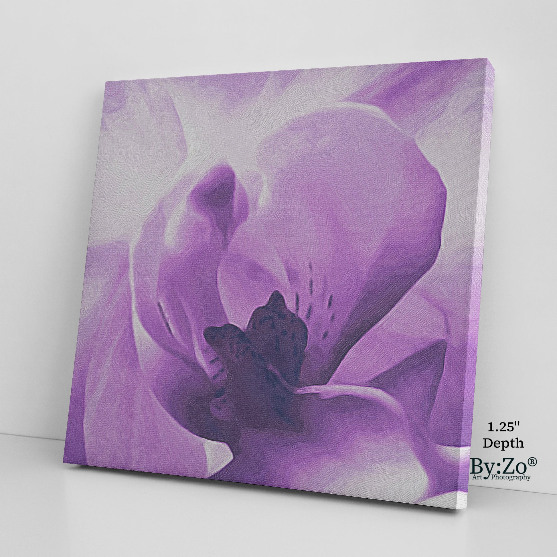 Orchid On Wrapped Canvas Original Art Photography - By:Zo