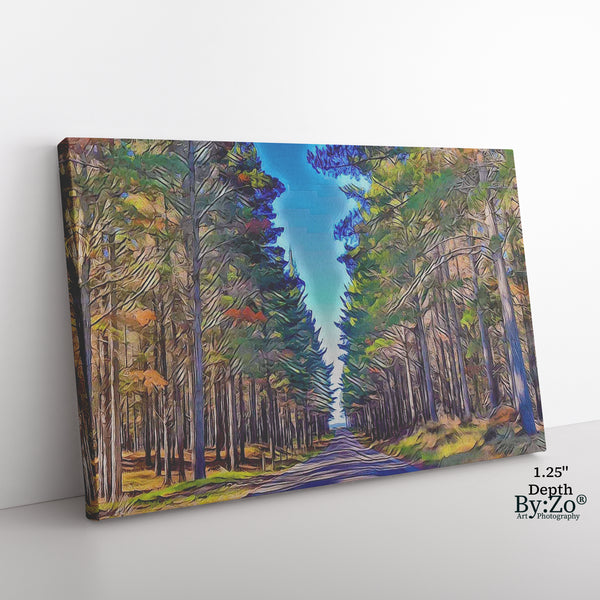 "To This Path I Go" Picasso-Inspired New Zealand Landscape on Canvas Print - By:Zo