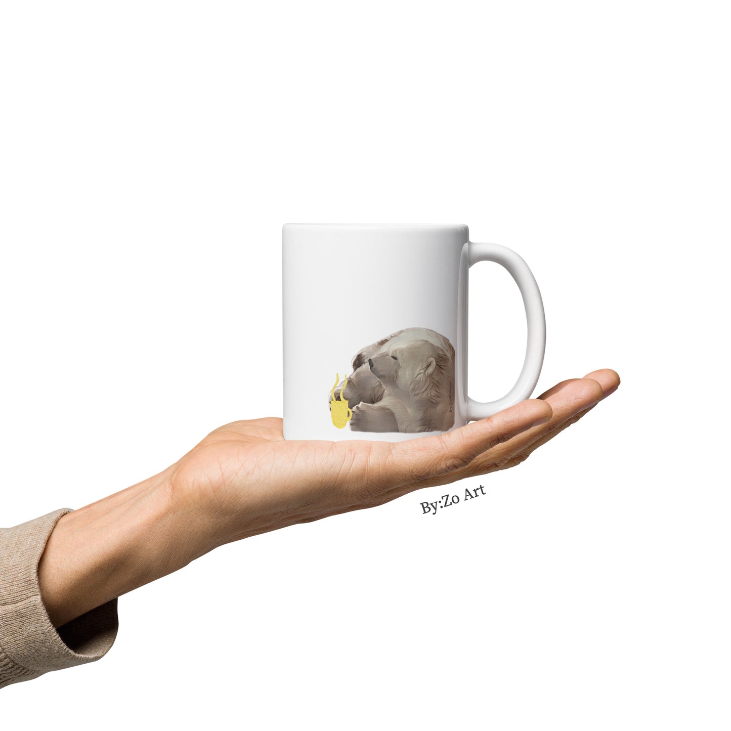 "Good Morning Sleepy Head 2" White Ceramic Mug - By:Zo