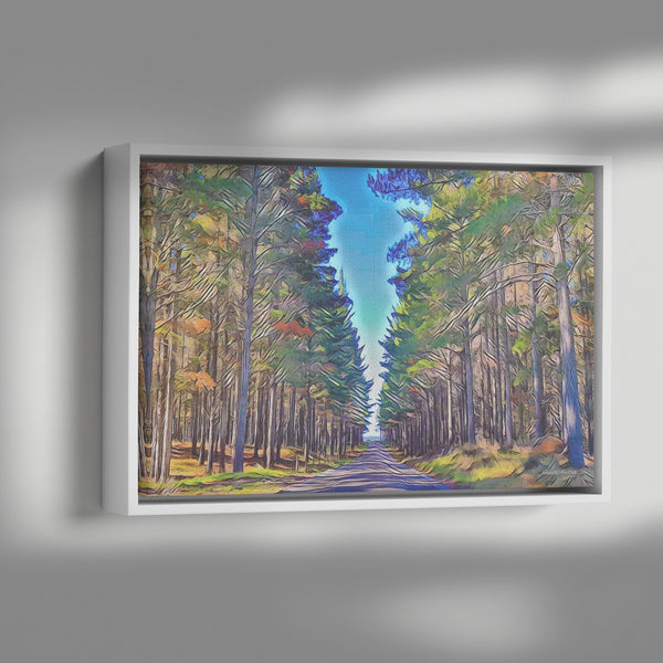 Picasso-Inspired New Zealand Landscape on Floating Framed Canvas Fine-Art Photography - By:Zo